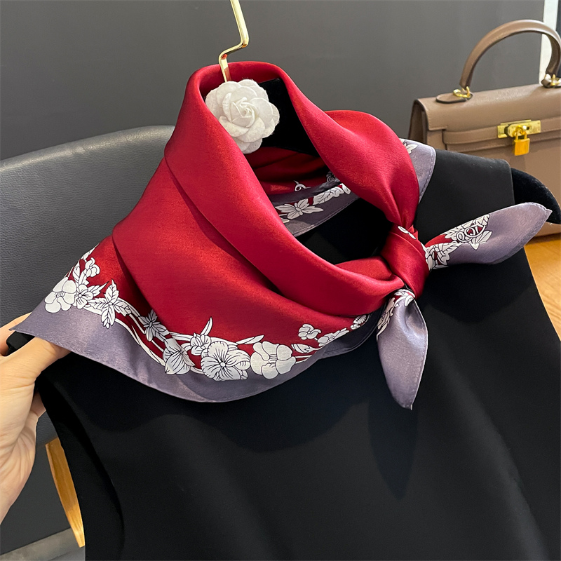 Silk Tie Woven - 女性用プリントシルクスカーフ,ラグジュアリースカーフ100%,小さなネクタイ,ヘアバンド,女性用バンダナ,ハンカチ,新品,2022