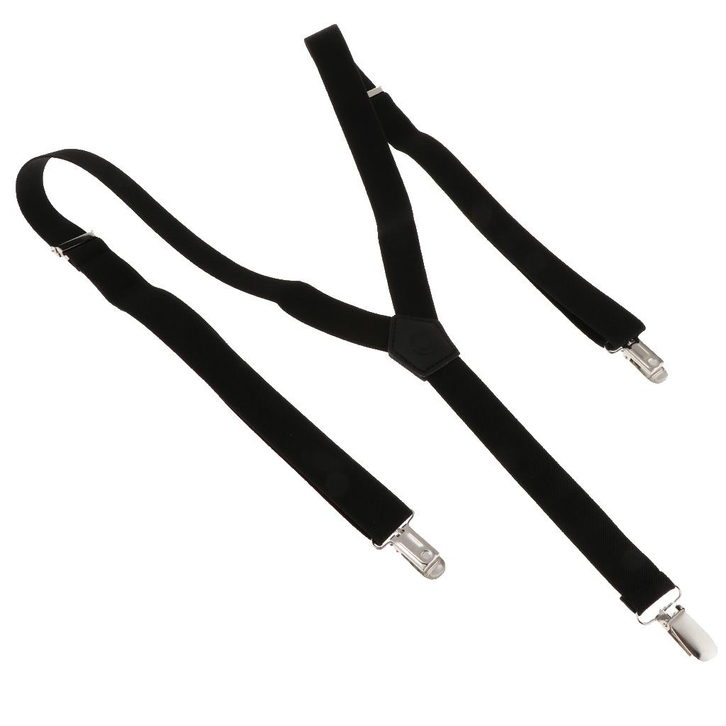 Suspender Clip Formal - メンズ サスペンダー スーツ フォーマル エラスティック 調節可能なブレース