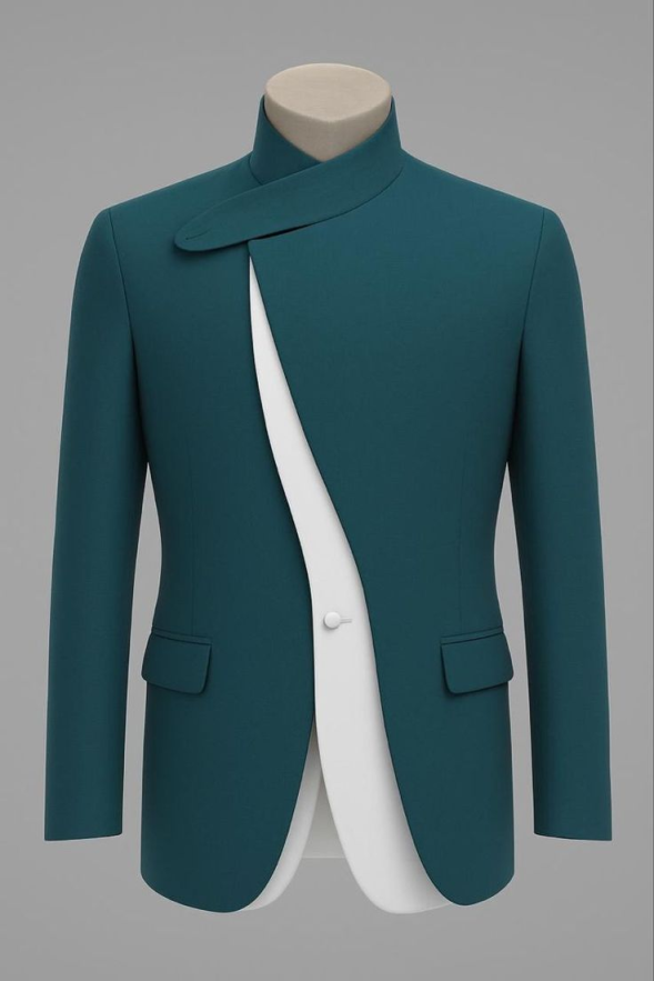 ユニークなデザイナー男性タキシードワンピーススタンドカラージ - Unique Men'S Formal Wear のレビューと価格