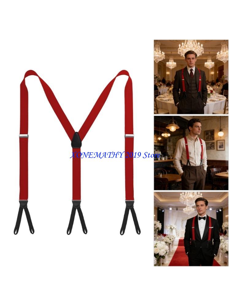 F42F 古典的なレトロサスペンダー男性と女性のためのポリエ - Suspender Clip Formal のレビューと価格