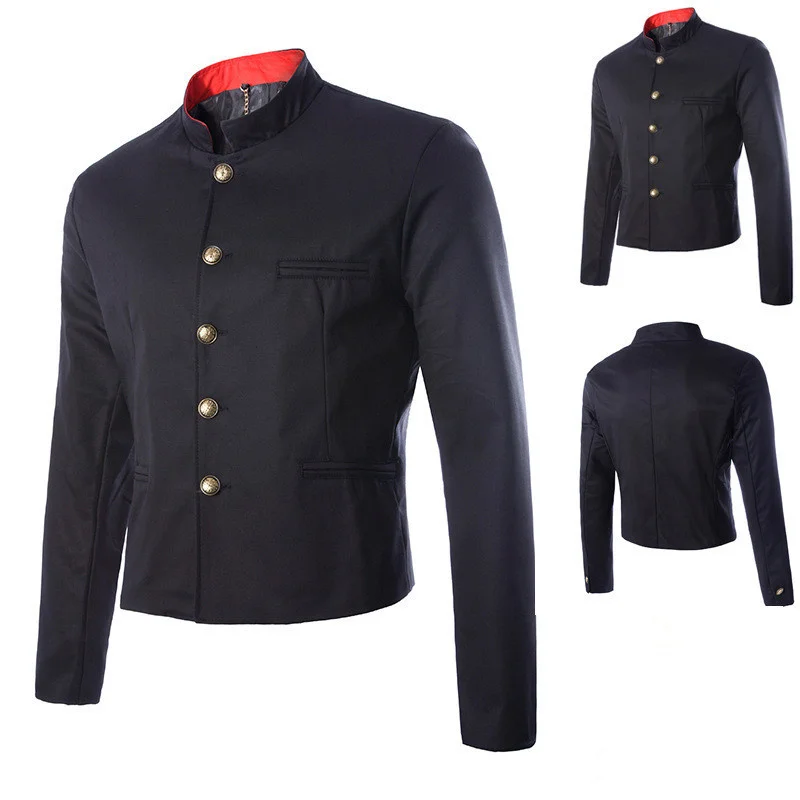 日本映画新カラスゼロ滝屋源氏制服高校コート JK 黒スーツカ - Men Formal Wear Vest のレビューと価格