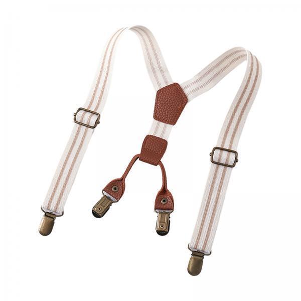 レザーキッズサスペンダー パンツ用 調節可能なY字型ブレース - Suspender Clip Formal のレビューと価格