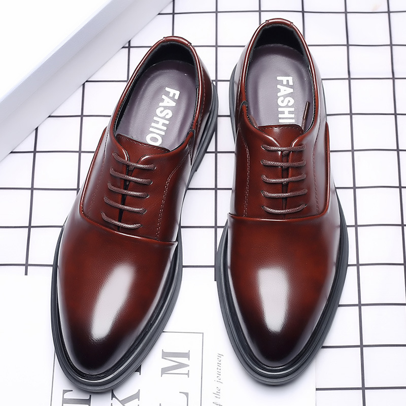 男性ドレスシューズフォーマルオックスフォードクラシックビジネ - Men Formal Wear For Wedding のレビューと価格