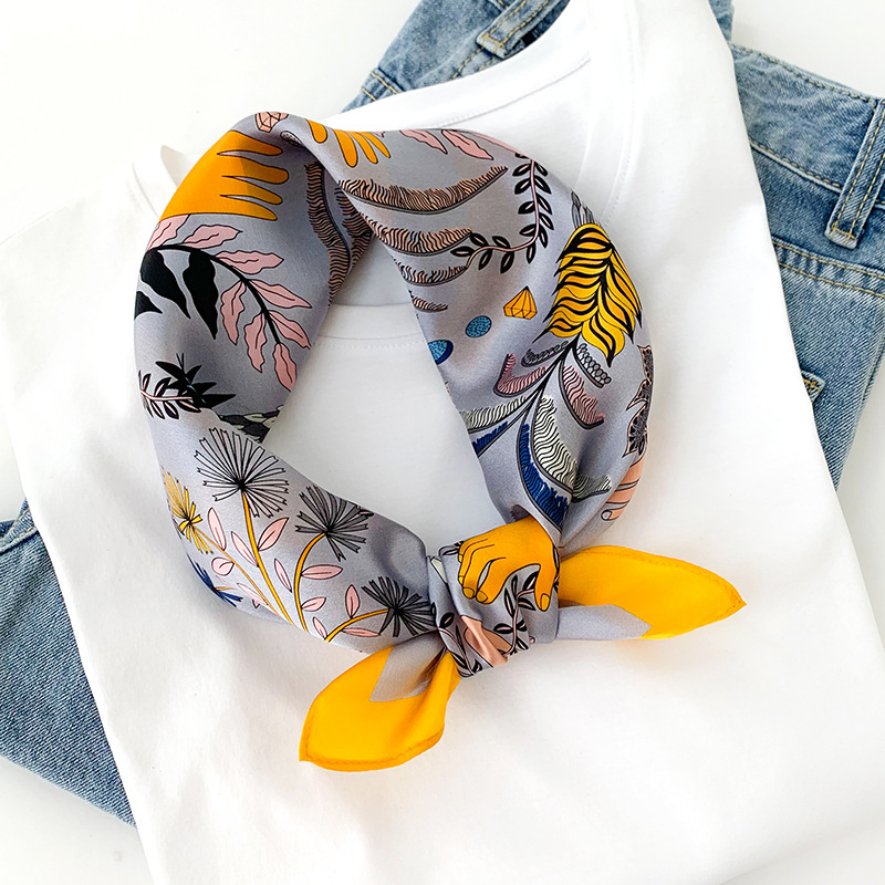 女性用70×70cm正方形シルクスカーフ/スカーフ 高級ラッ - Silk Tie Woven のレビューと価格