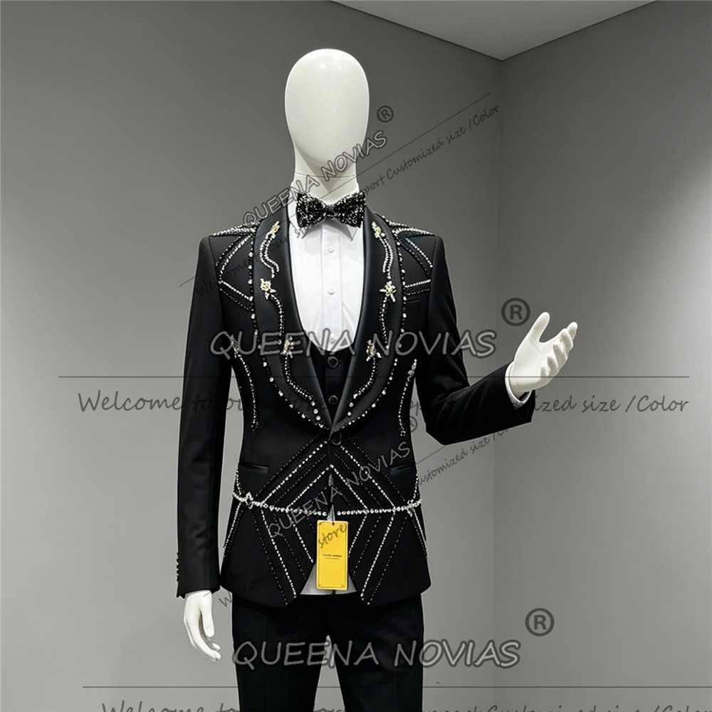 ユニークデザインスーツ メンズ スリムフィット 3ピースセッ - Unique Men'S Formal Wear のレビューと価格