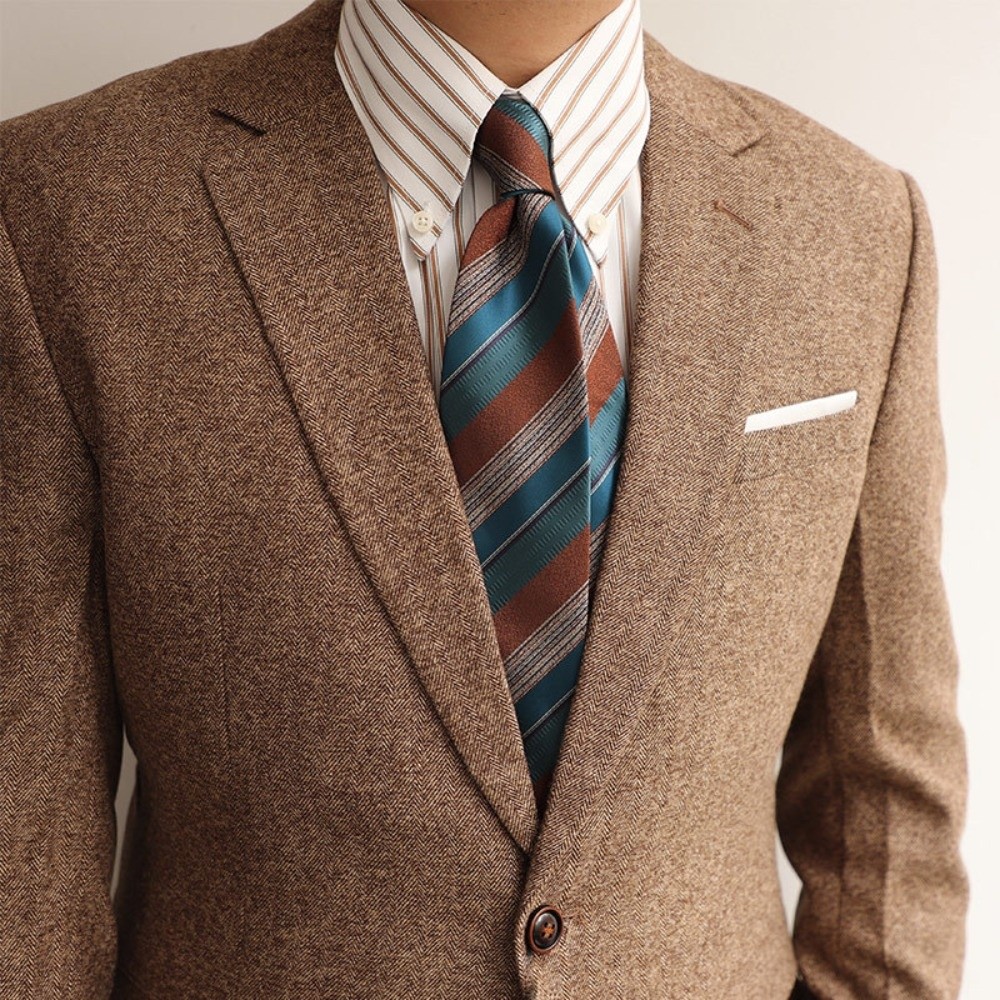 2ピースセット エレガントなデザイン 8cm幅 ネクタイセッ - Mens Formal Look のレビューと価格