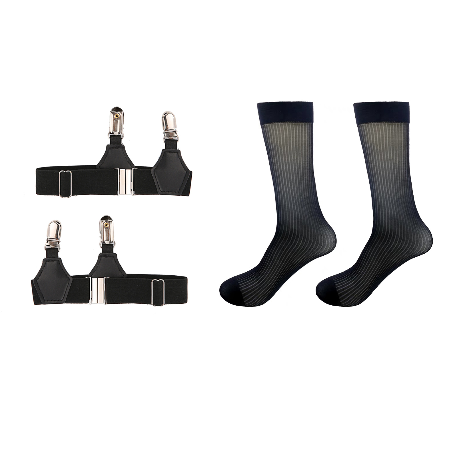 男性フォーマルチューブ靴下セクシーな脚ガーターセット中かっこ - Suspender Clip Formal のレビューと価格
