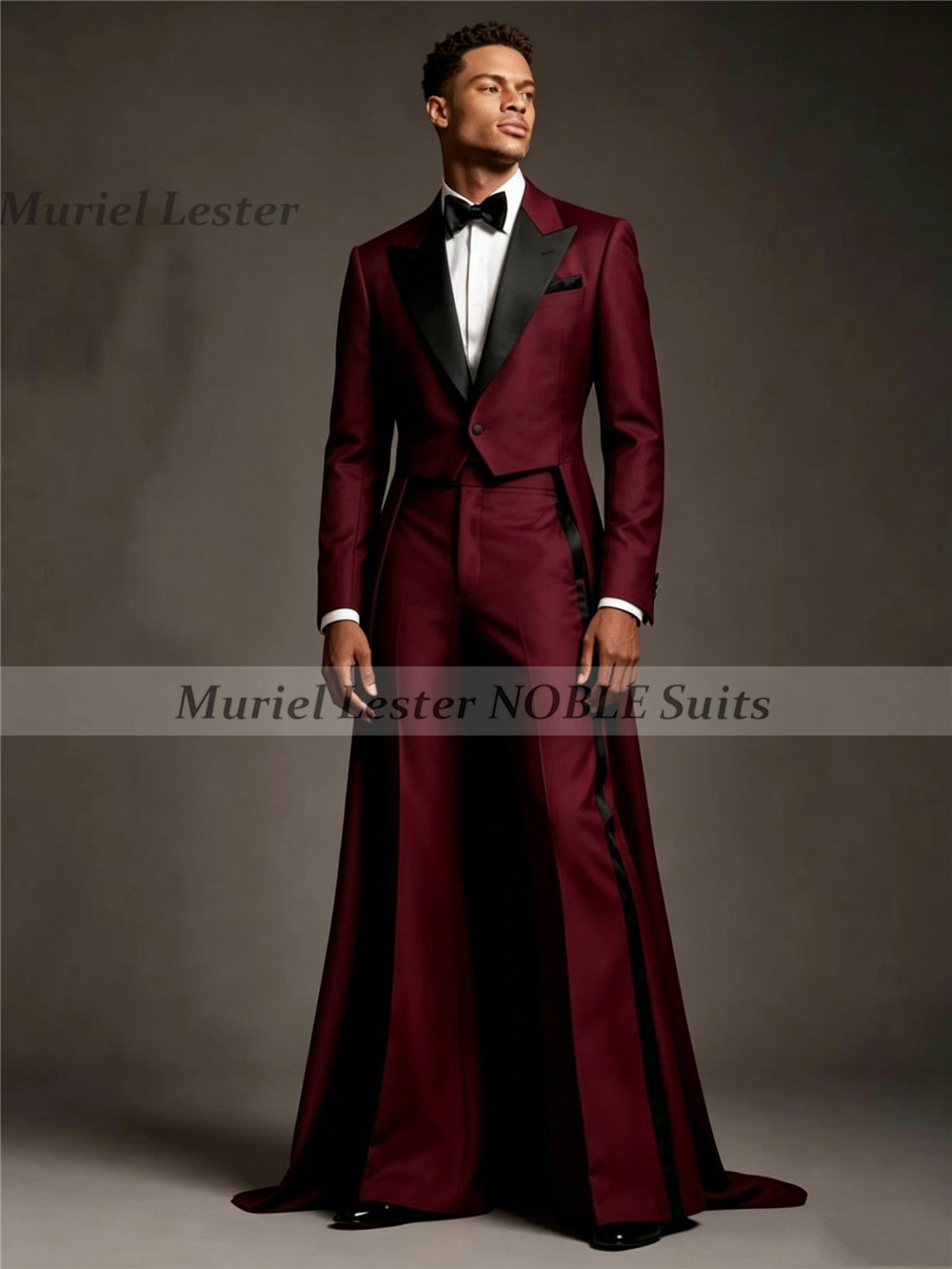 ユニークデザインスーツ メンズ ロング ブラック ピークドラ - Unique Men'S Formal Wear のレビューと価格