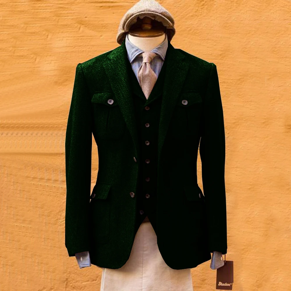 メンズスーツ ヘリンボーン柄 フォーマルスーツ ウェディング - Mens Formal Look のレビューと価格