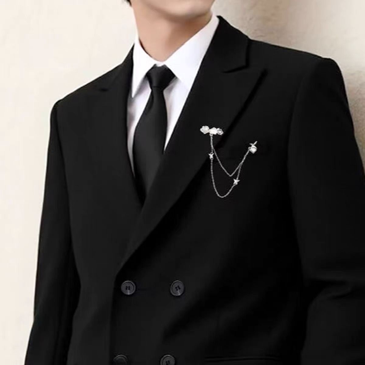 メンズカジュアルダブルブレストウェディングエンゲージメントス - Men'S Formal Wear For Engagement のレビューと価格